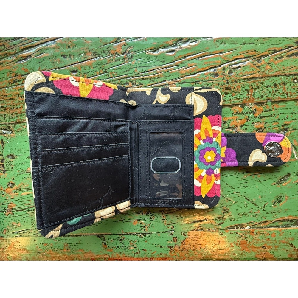 Vera Bradley Suzani Bifold Snappy Wallet Colorful Floral - Picture 3 of 3